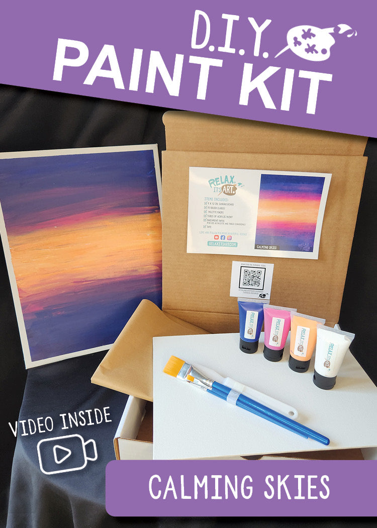 DIY Paint Kit - Calming Skies – Relax It's Art