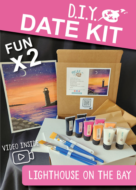 Date Kit - Lighthouse on the Bay - 2 DIY Paint Kits